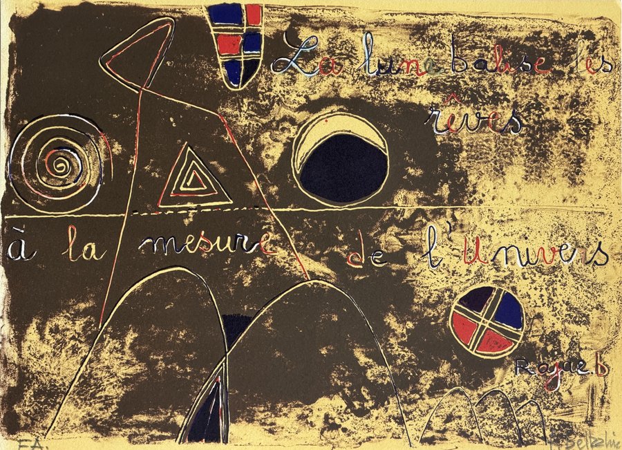 Farid Belkahia, Si hommage Tapiés, 1993