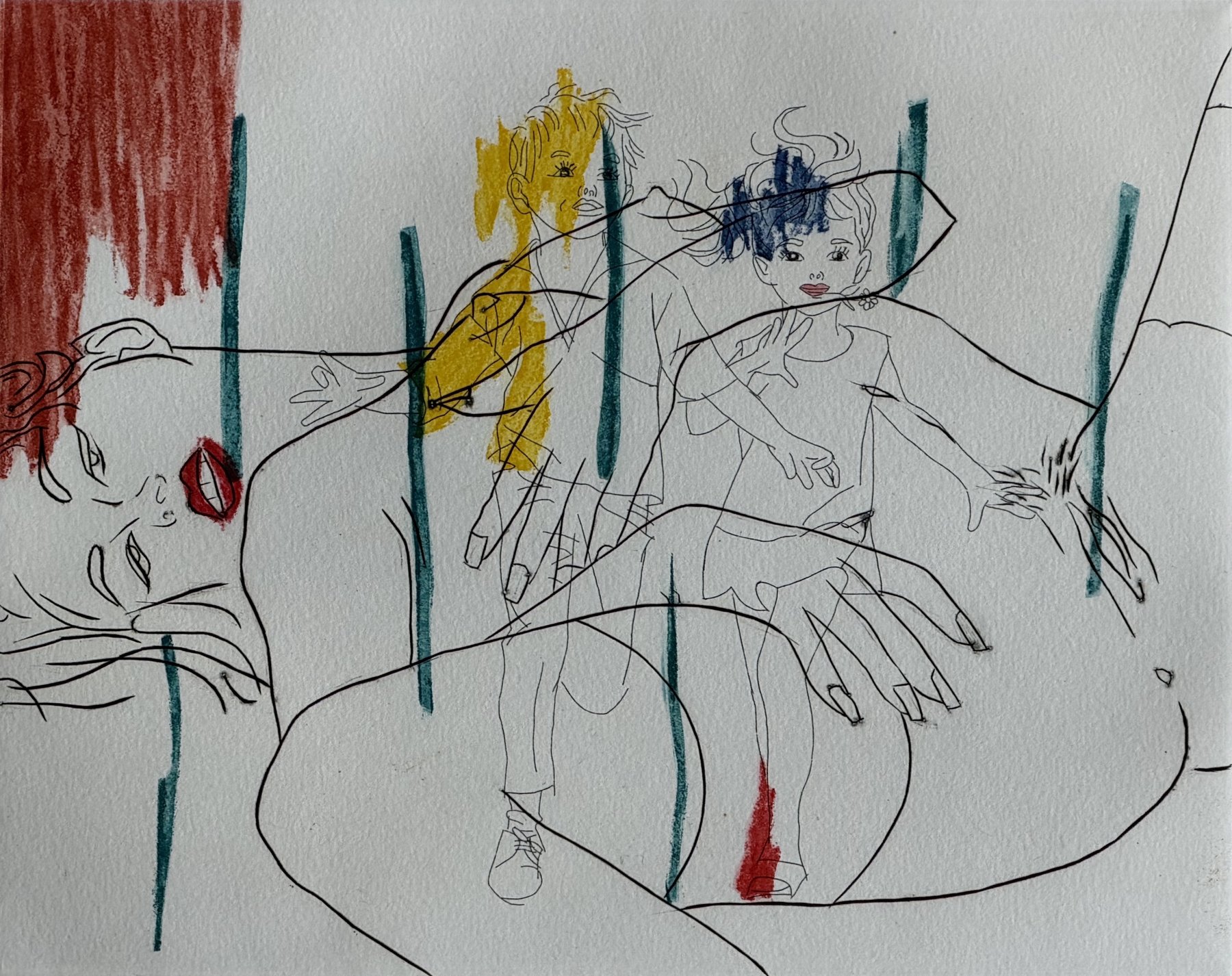 Ghada Amer, Souvenirs d'enfance, 2000