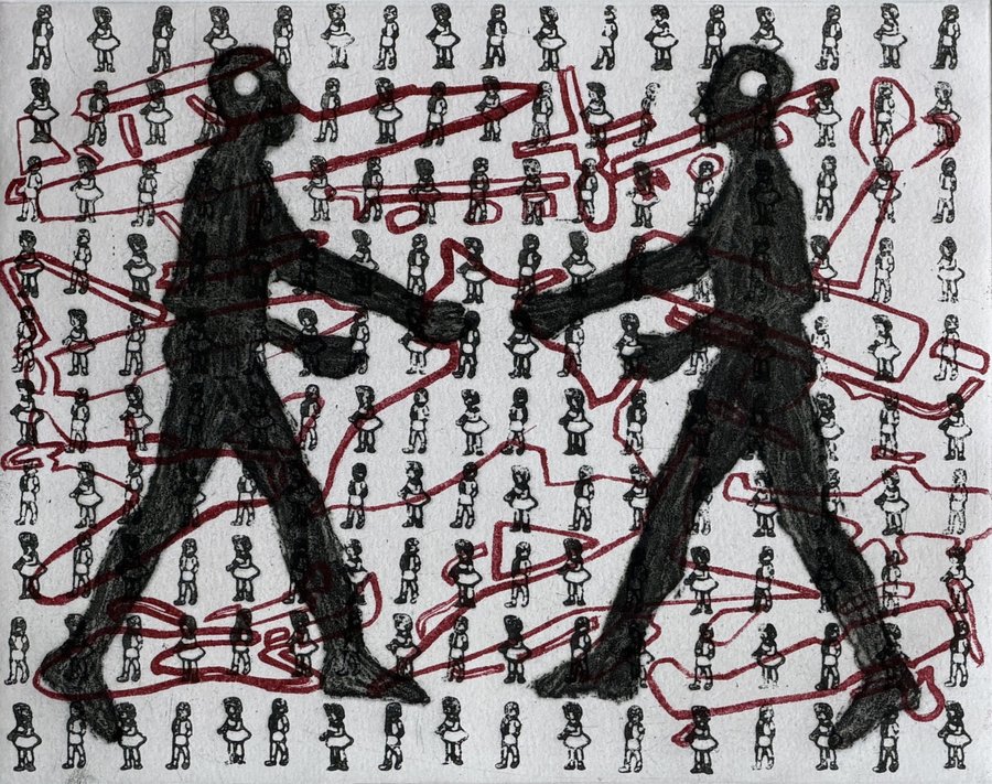 Ghada Amer, Amalia and I, 2000