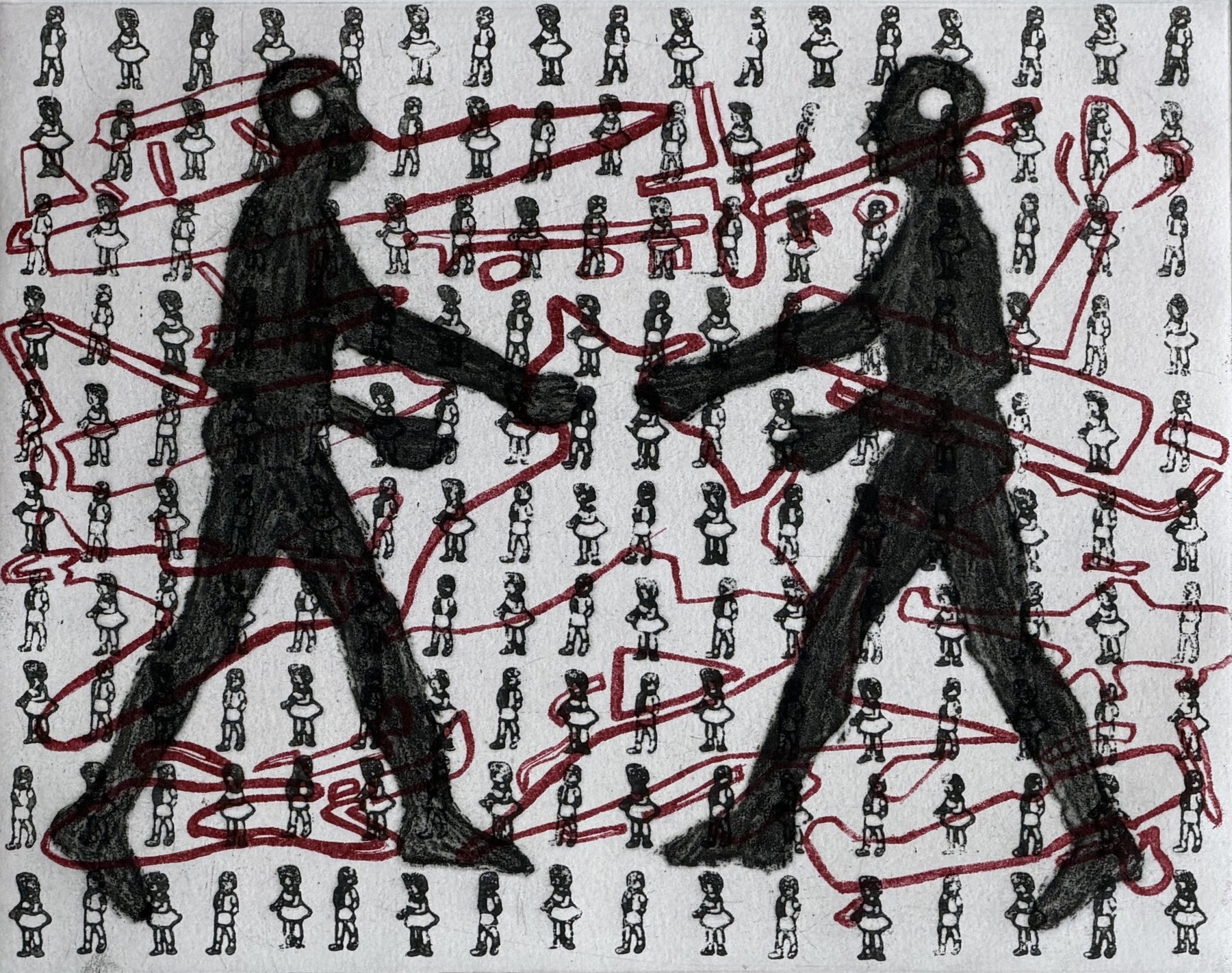 Ghada Amer, Amalia and I, 2000