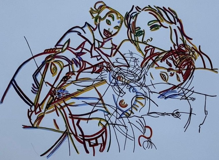 Ghada Amer, Sleeping Beauty Without the Castles, 2002