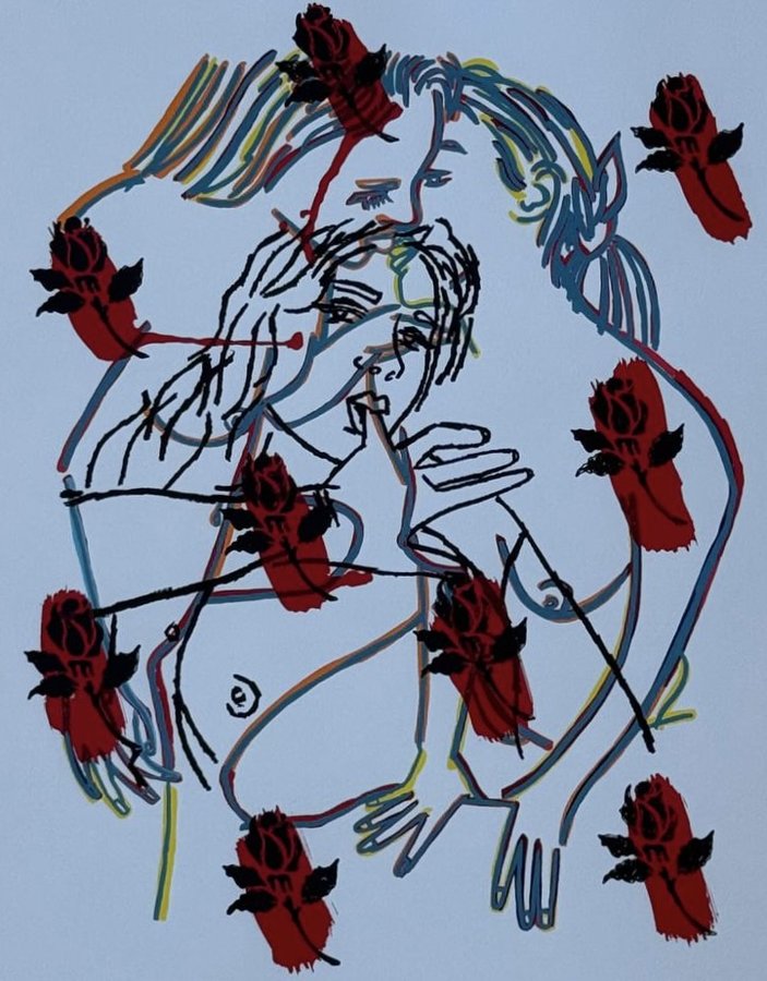 Ghada Amer, The Roses, 2002